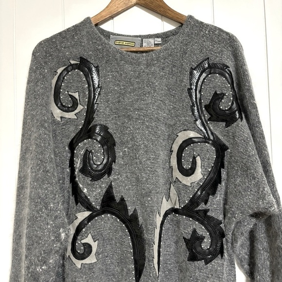 Vintage Sweaters - VINTAGE Diana Marco Silk and Angora Blend Sweater size 24W